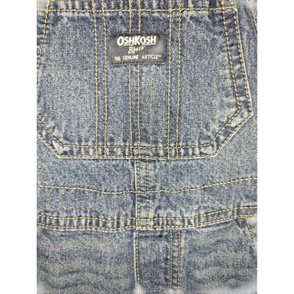 Oshkosh B'gosh Denim Short Overalls 24M - Picture 6 of 6
